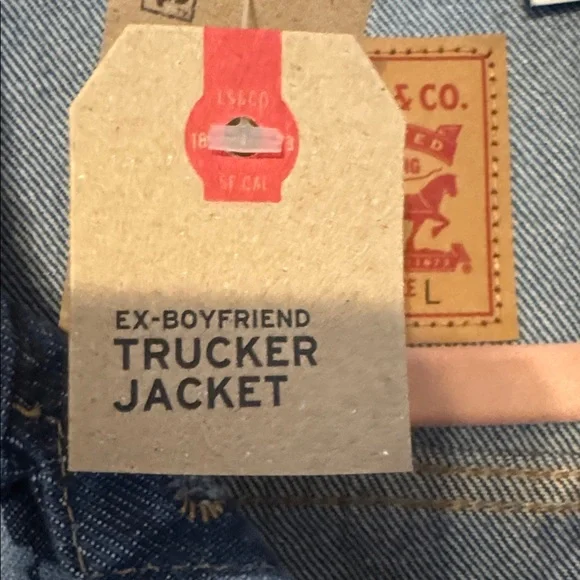 Levi's Blue Ex-Boyfriend Trucker Jacket The Handmaid’s Tale X Levi’s - Picture 2 of 5